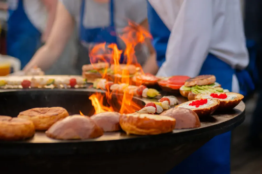 Cuisine au brasero à LOUDENVIELLE